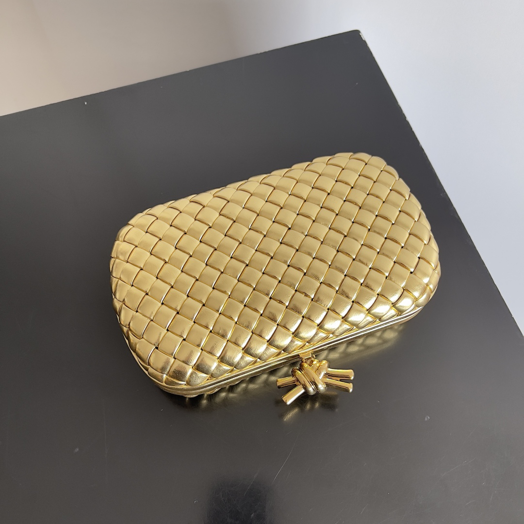 Bottega Veneta Woven Leather Evening Bag