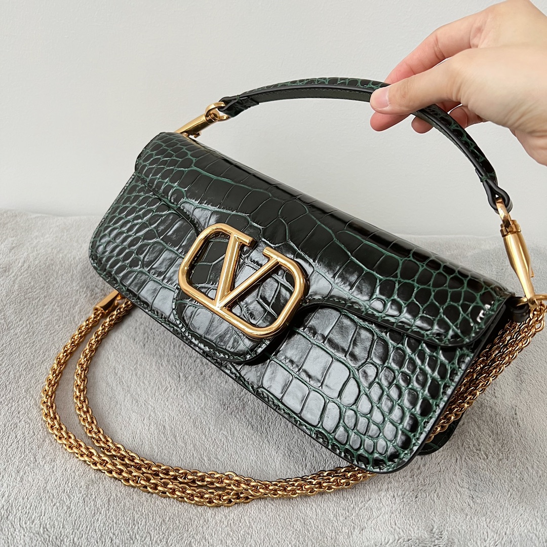 Valentino LOCÒ Calf Leather Handbag (Larg)