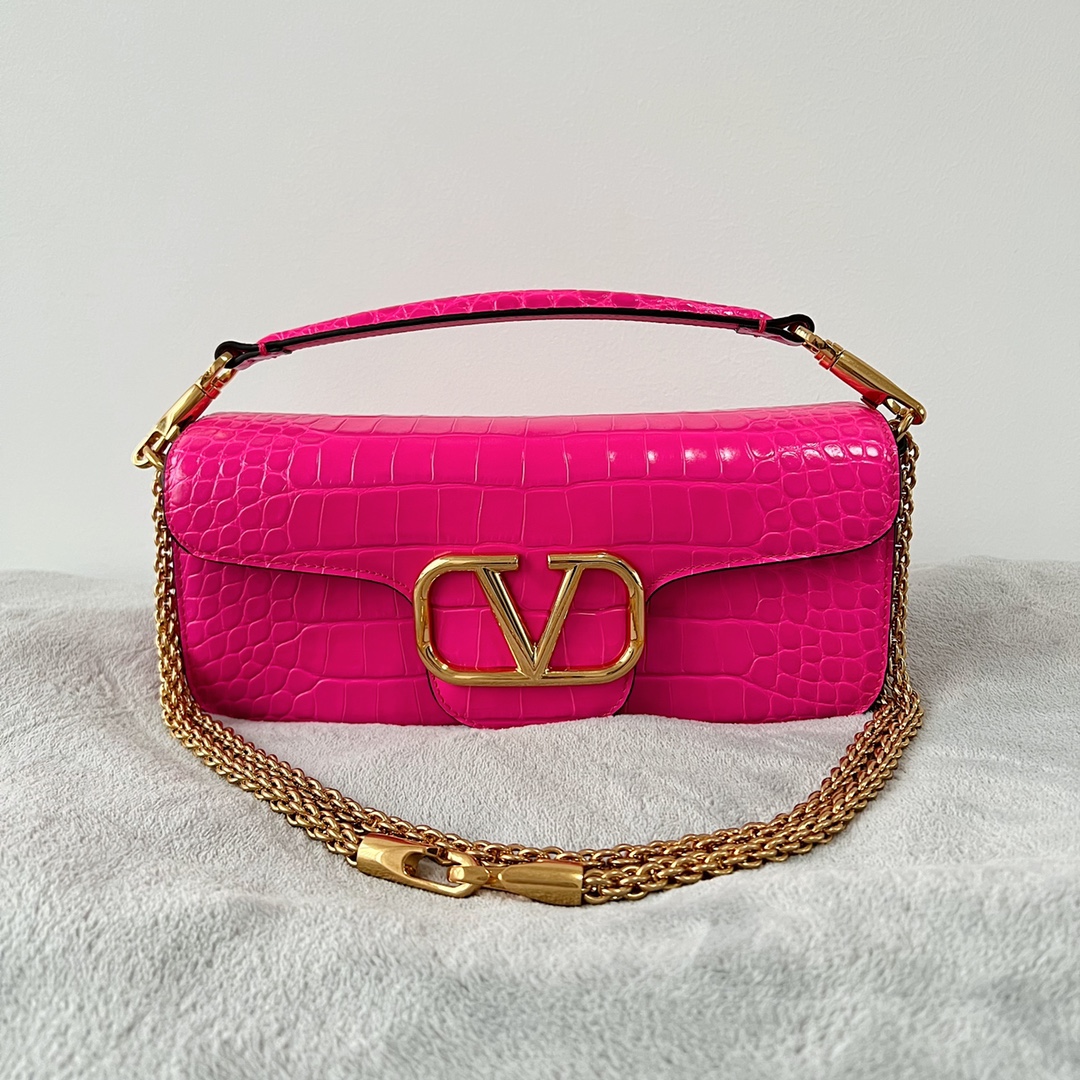 Valentino LOCÒ Calf Leather Handbag (Large)