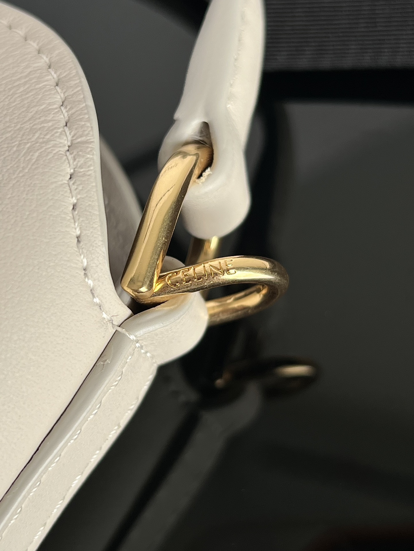 Celine Triomphe Mini Smooth Calfskin Bucket Bag