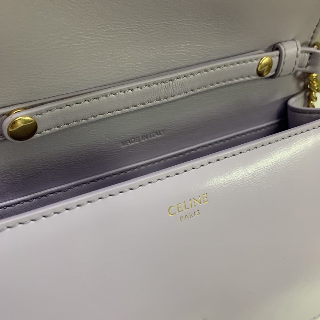 Celine Triomphe Calfskin Chain Bag