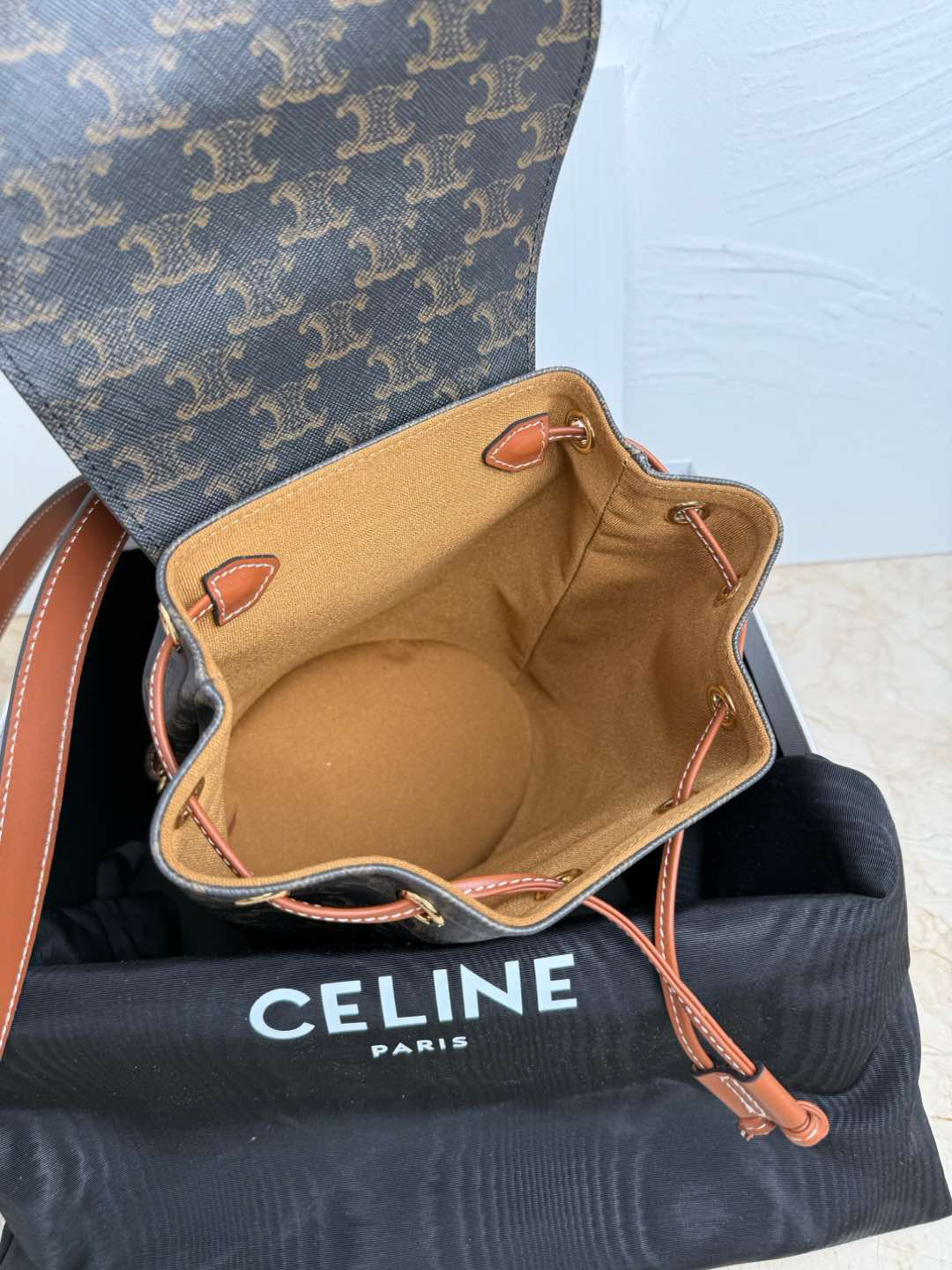 Celine Bonnie Calfskin Backpack
