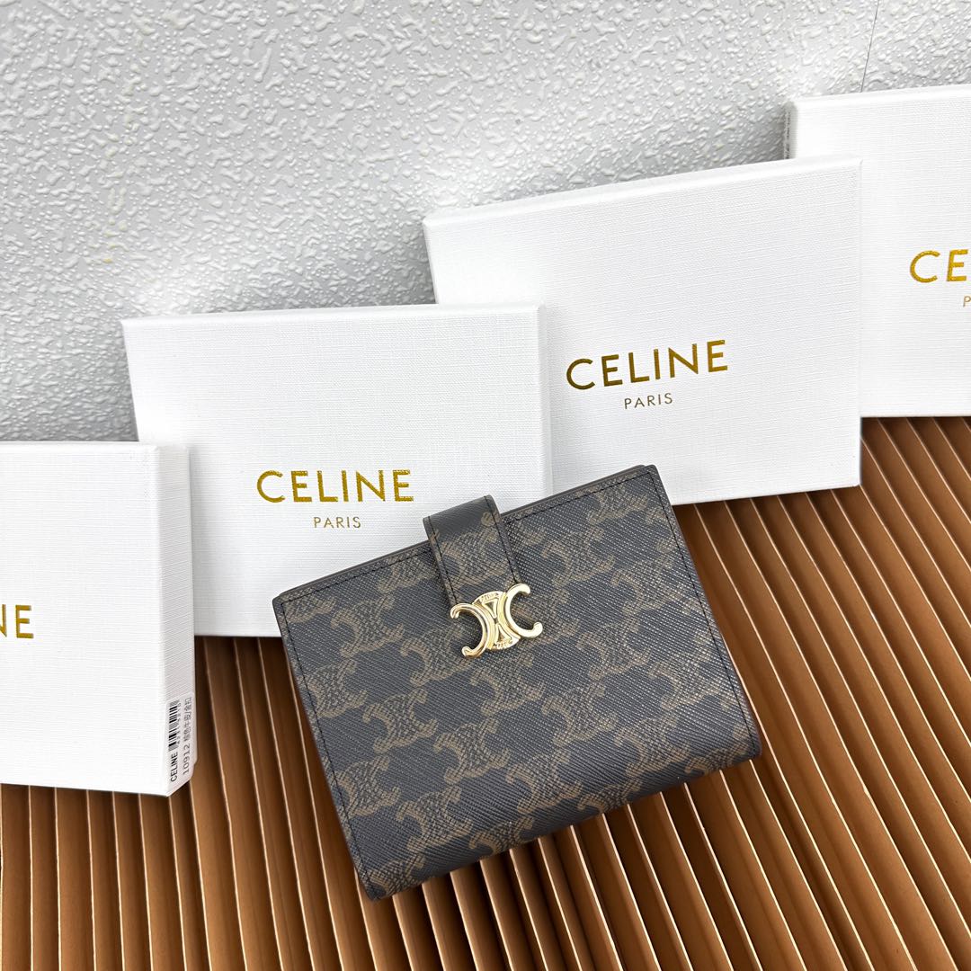 Celine Victoire Soft Calfskin Medium Wallet