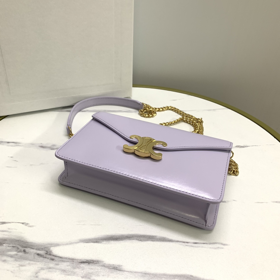 Celine Triomphe Calfskin Chain Bag