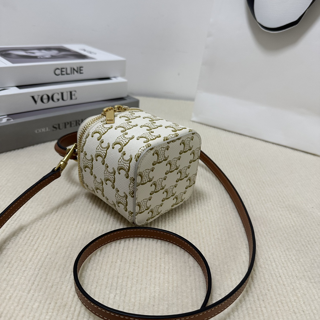 Celine Crinkled Calfskin Box Bag