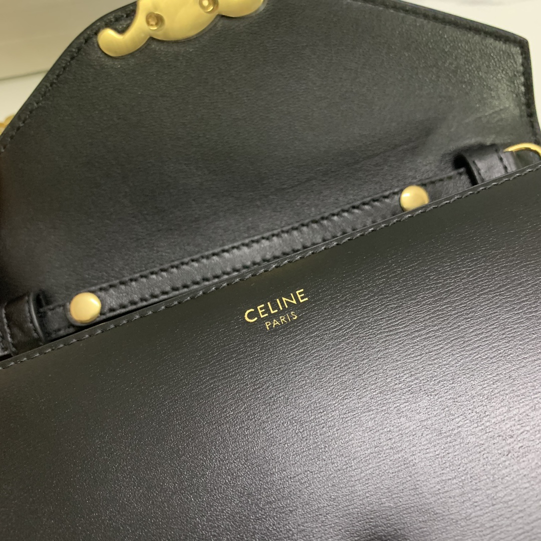 Celine Triomphe Calfskin Chain Bag