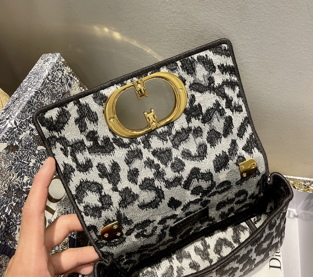 Dior Black Panther Motif Montaigne Bag
