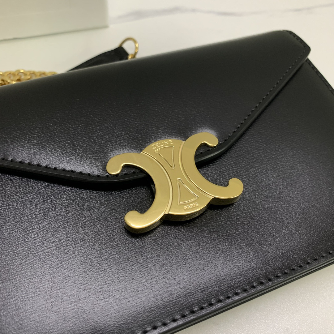 Celine Triomphe Calfskin Chain Bag