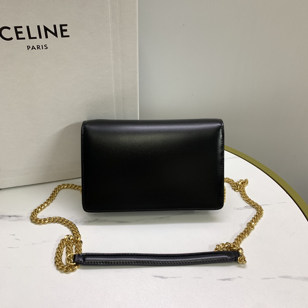 Celine Triomphe Calfskin Chain Bag
