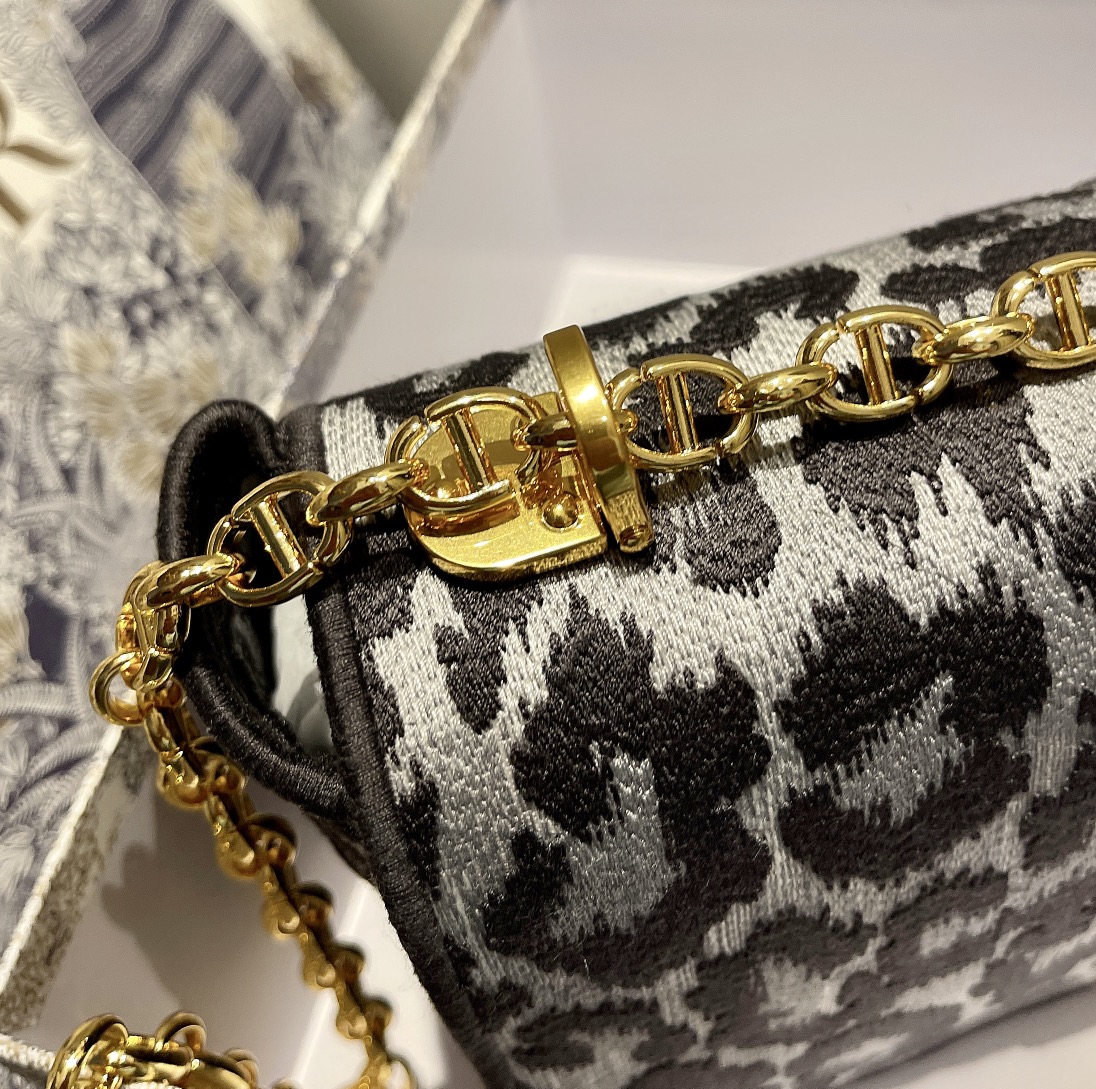 Dior Black Panther Motif Montaigne Bag