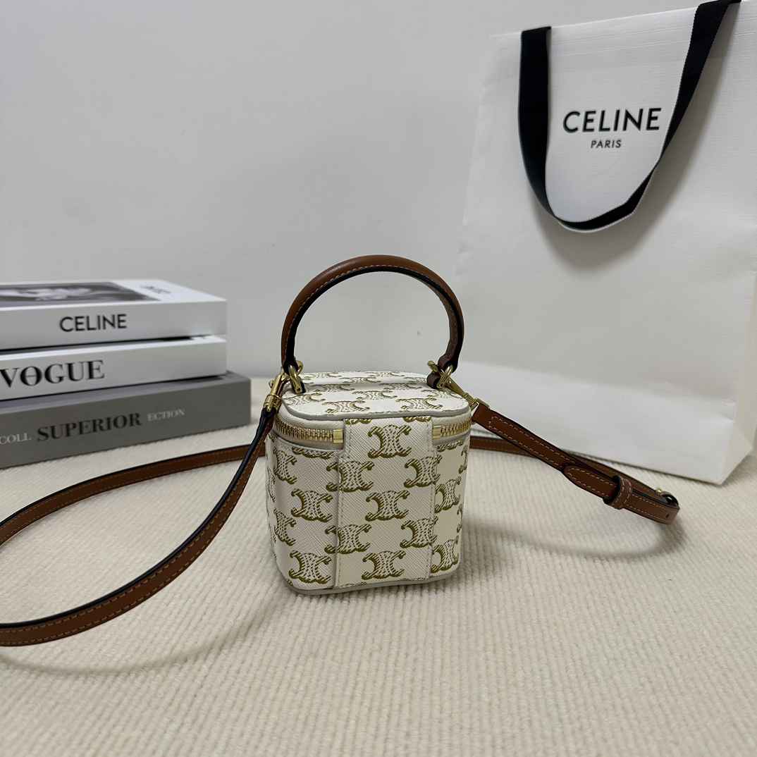 Celine Crinkled Calfskin Box Bag