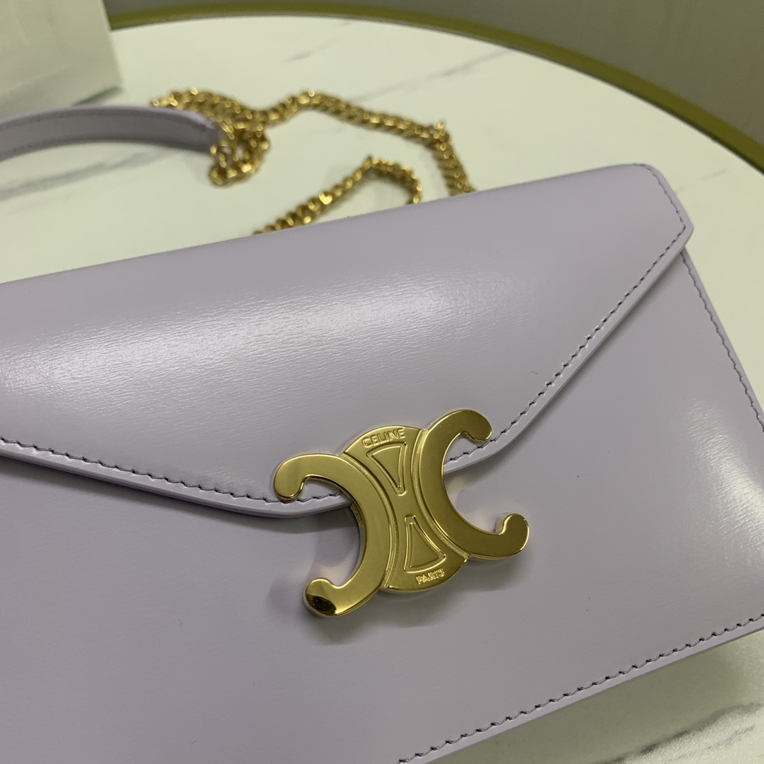 Celine Triomphe Calfskin Chain Bag