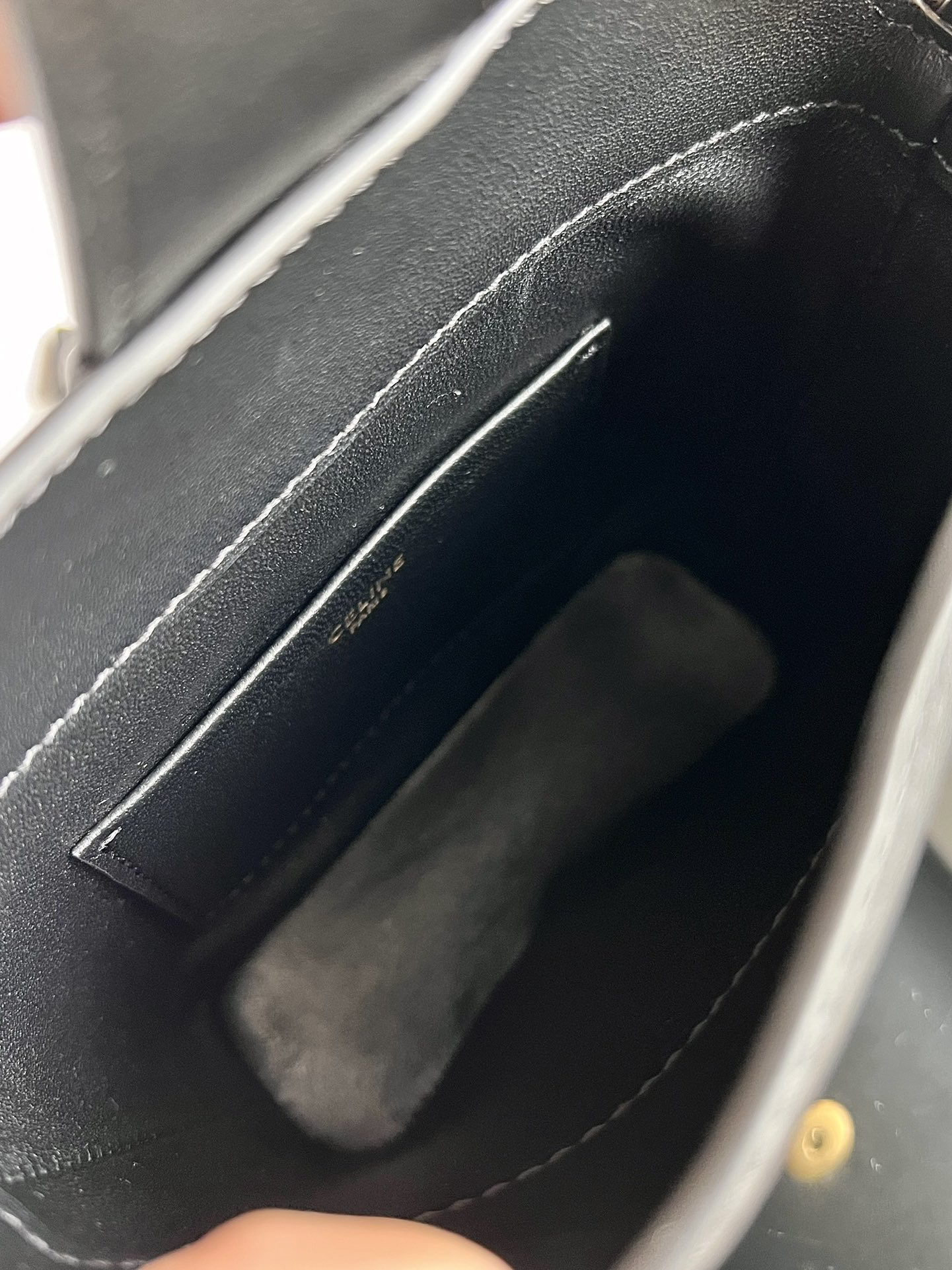 Celine Triomphe Mini Smooth Calfskin Bucket Bag