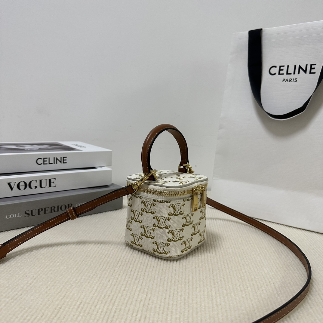 Celine Crinkled Calfskin Box Bag