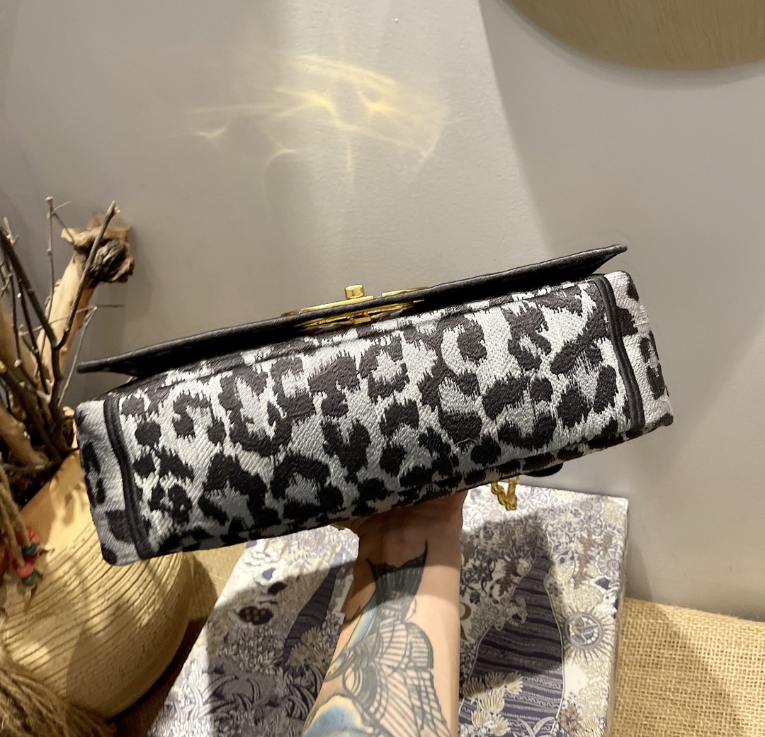 Dior Black Panther Motif Montaigne Bag