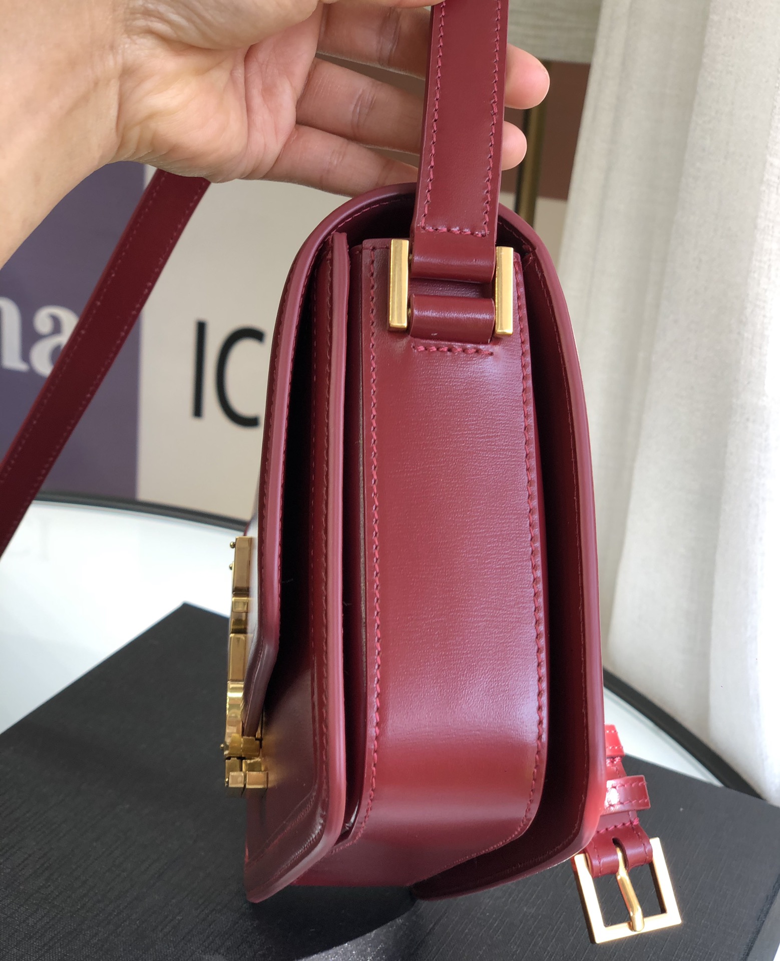 YSL Saint Laurent Medium Cowhide Messenger Bag