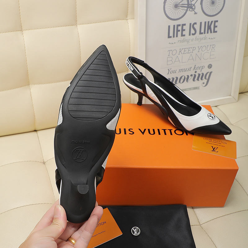 Louis Vuitton LV Leather Pointed-Toe Heels