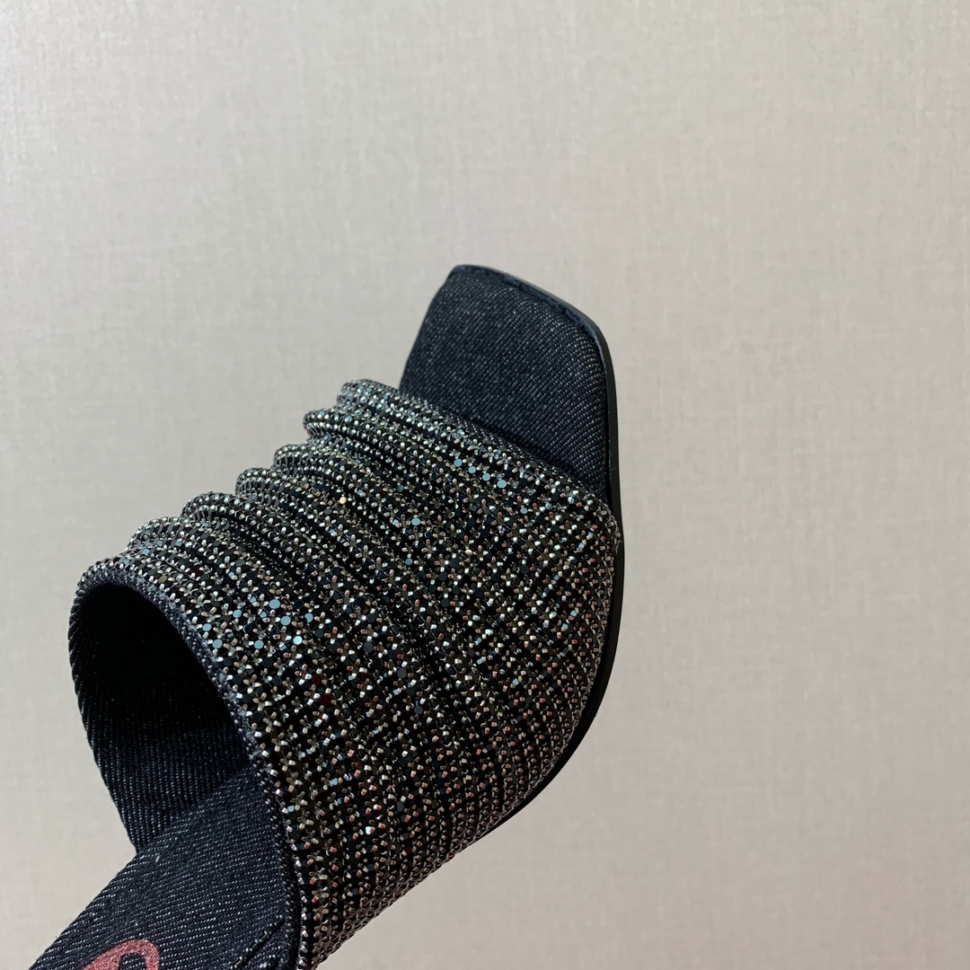 Diesel Rhinestone High-Heel Sandals