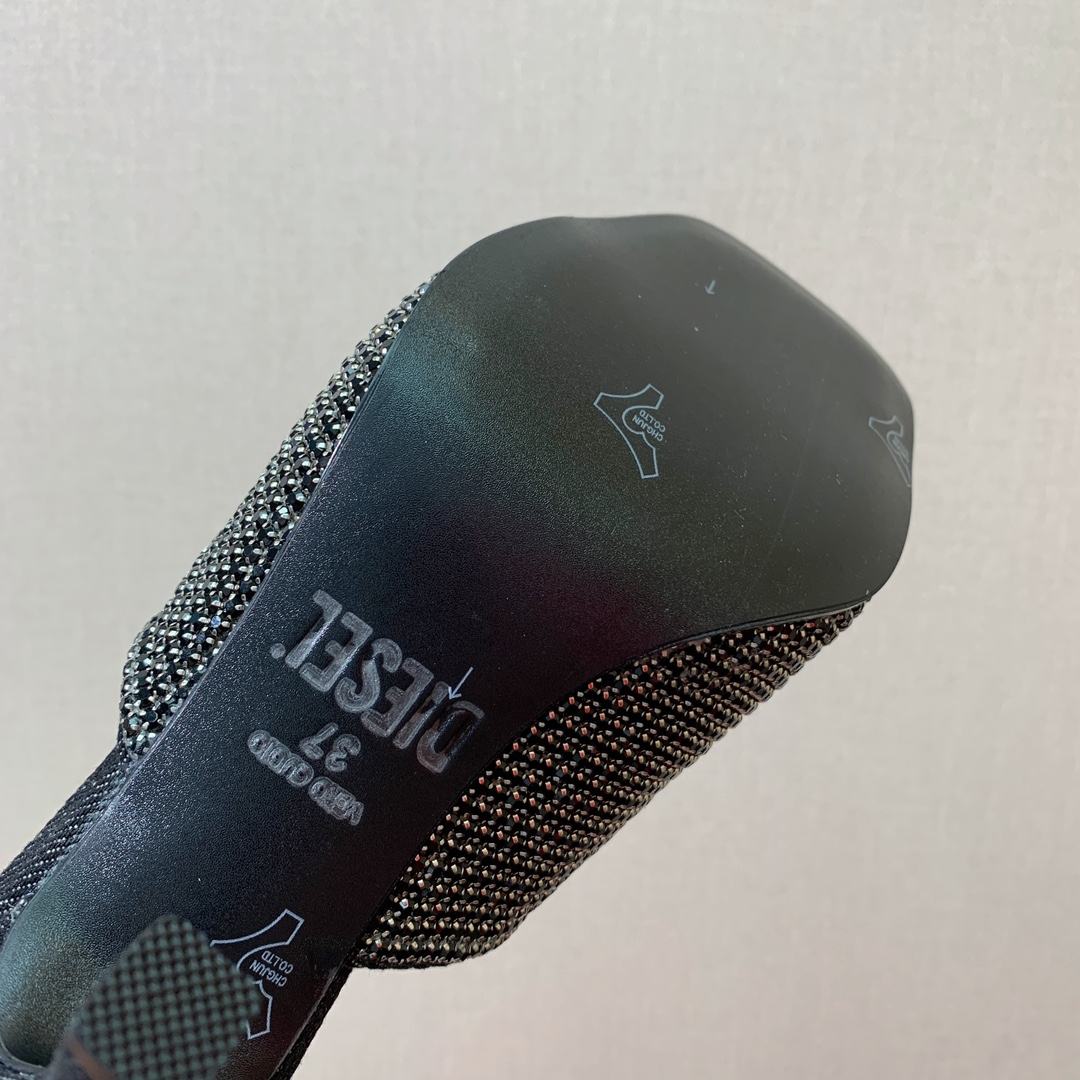 Diesel Rhinestone High-Heel Sandals