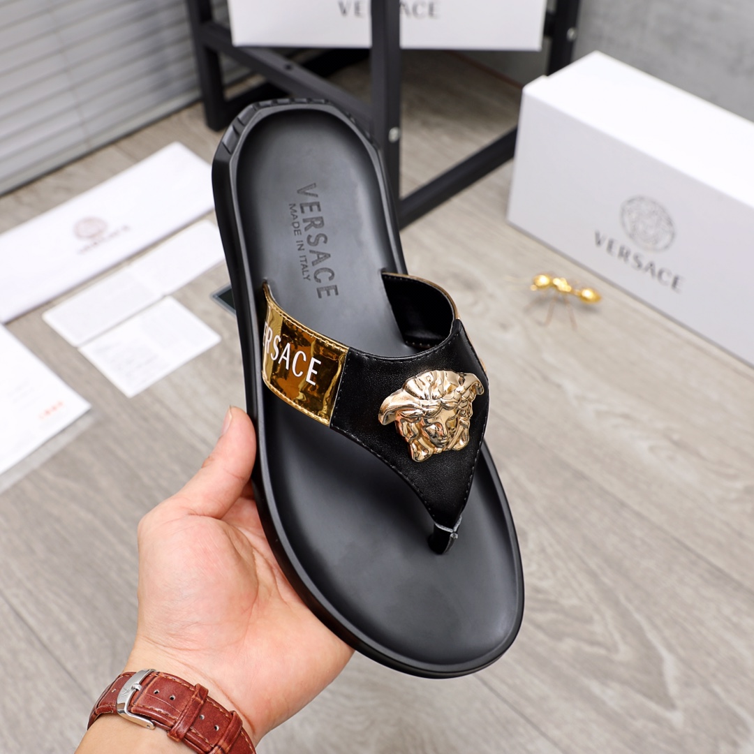 Versace Medusa Flip Flops