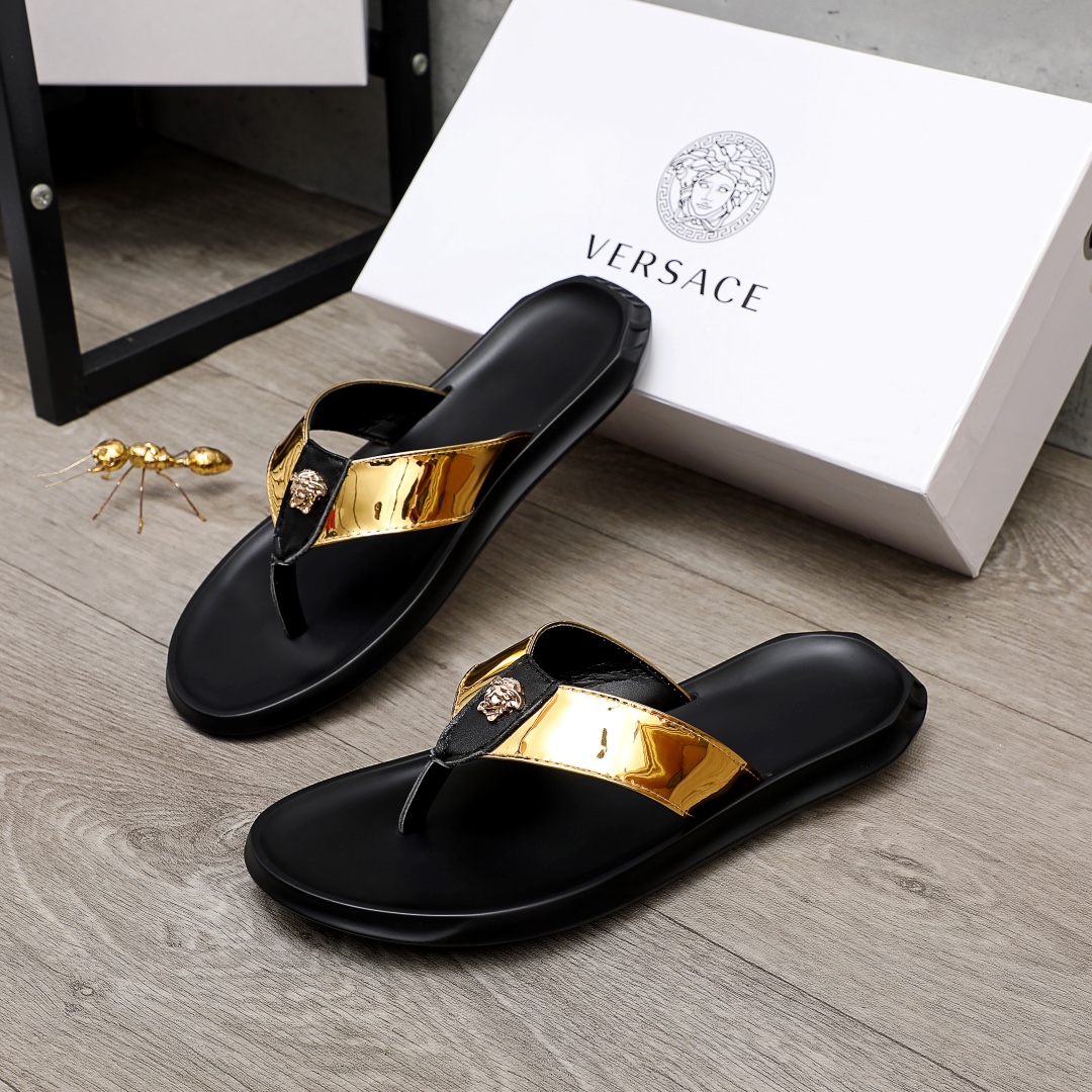 Versace Medusa Flip Flops
