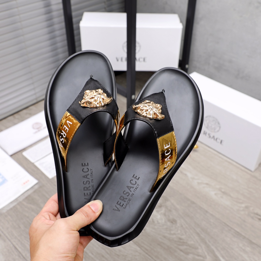 Versace Medusa Flip Flops