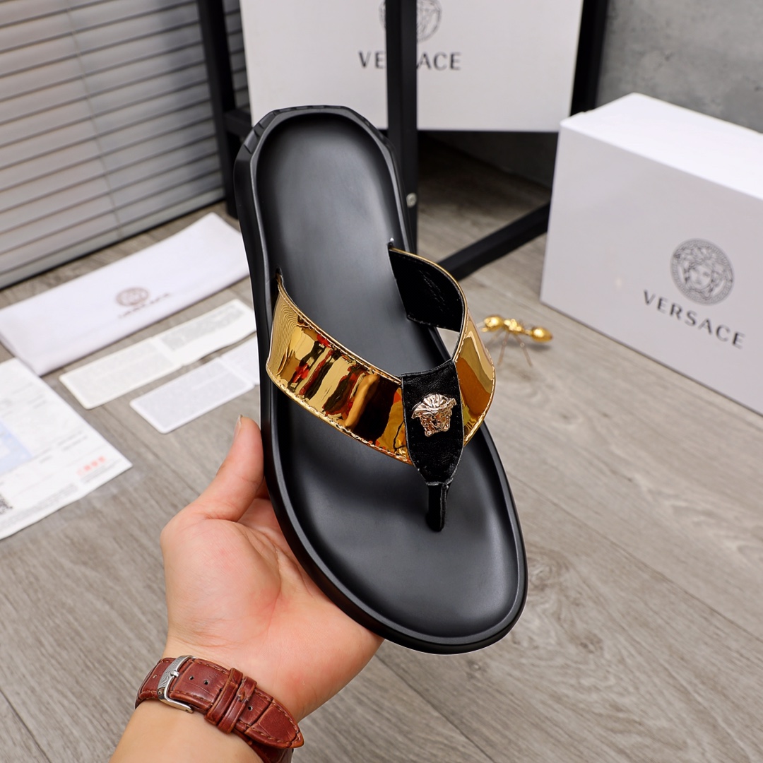 Versace Medusa Flip Flops