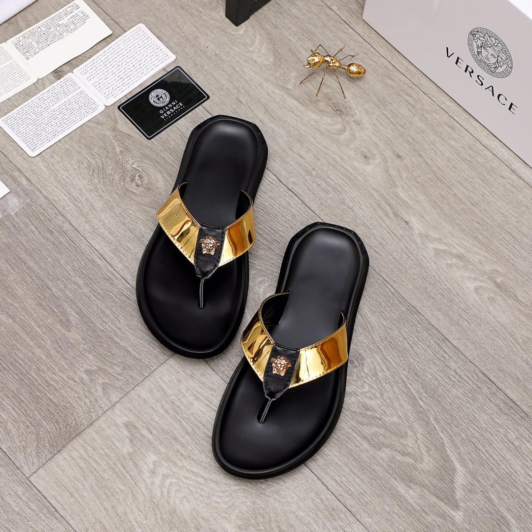 Versace Medusa Flip Flops