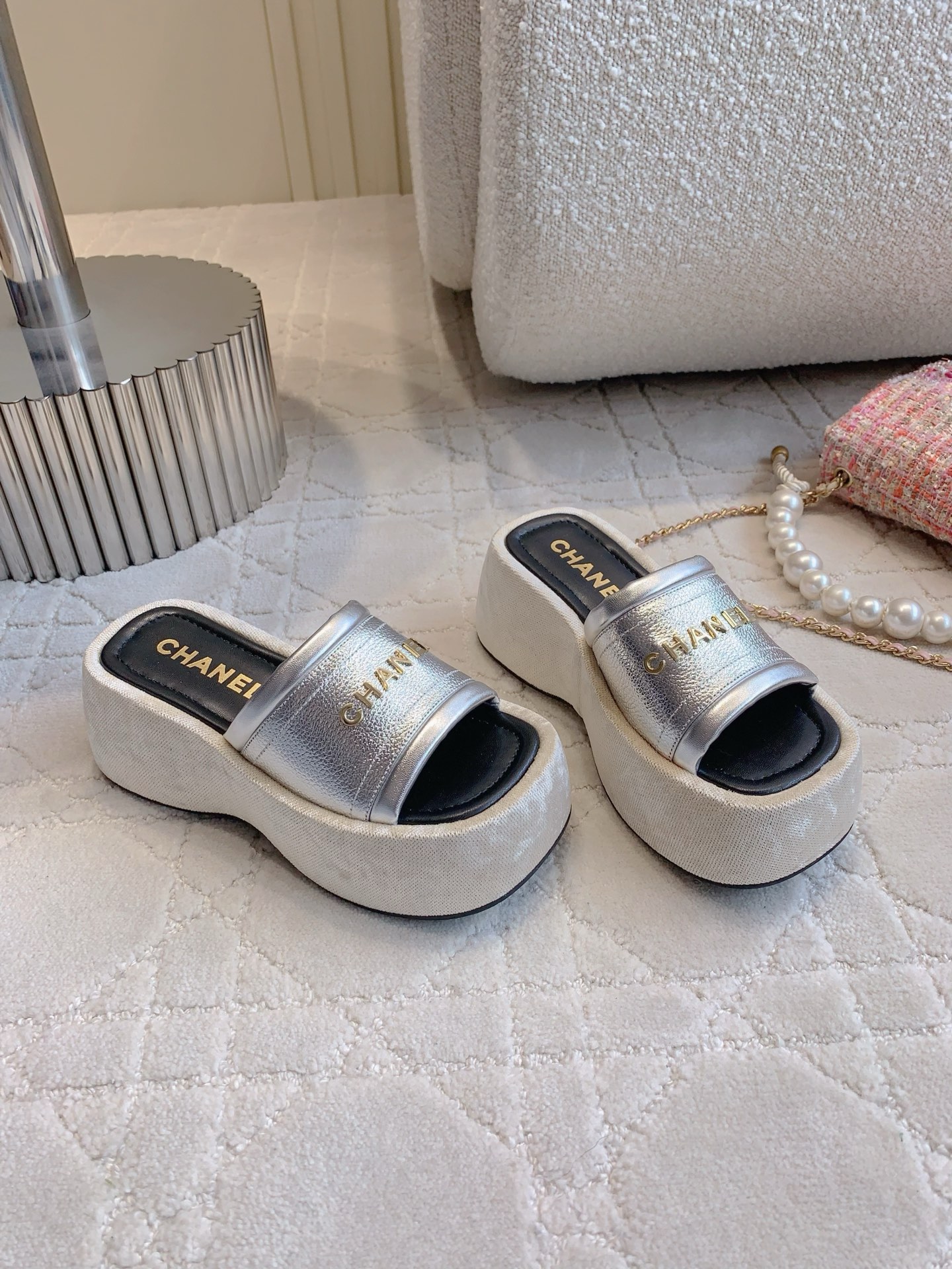Chanel Thick-Soled Slippers