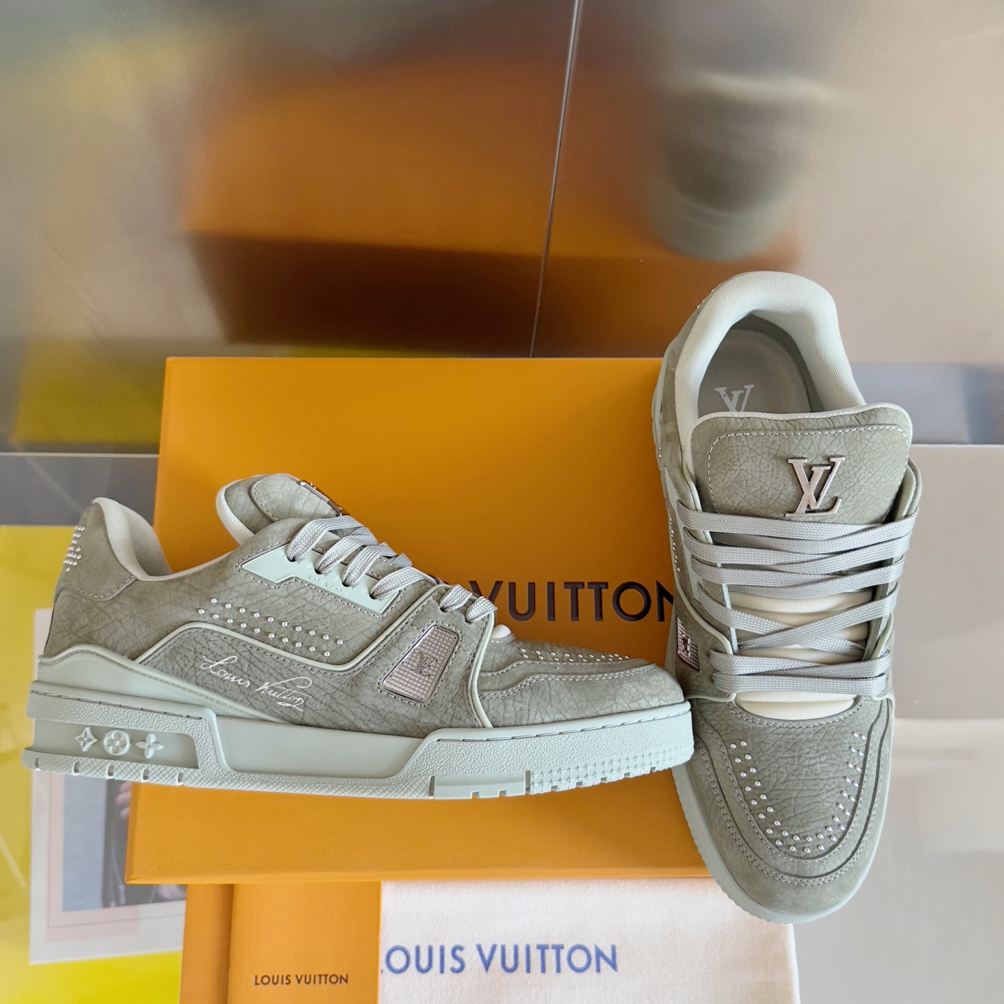 Louis Vuitton LV Tarine Calfskin Couple's Sneakers