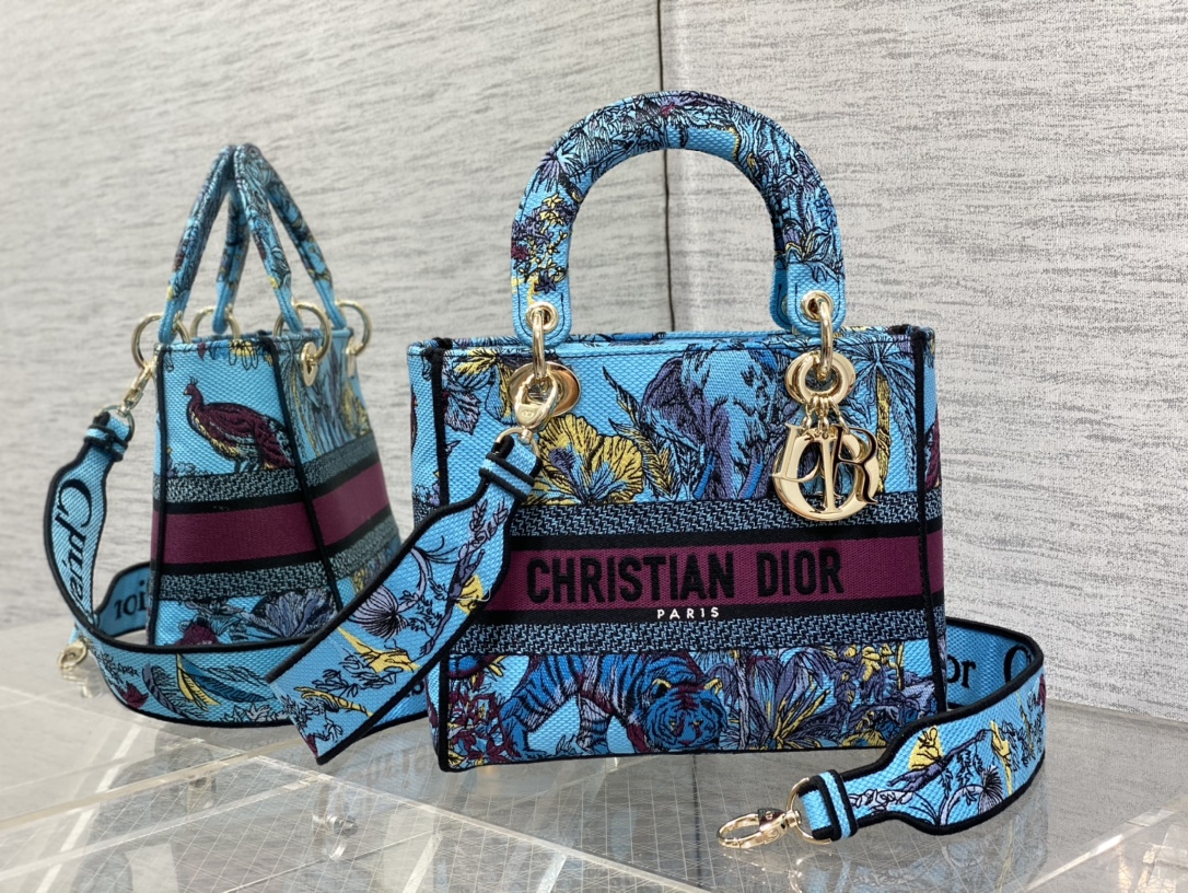 Christian Dior Floral Tote Crossbody Bag