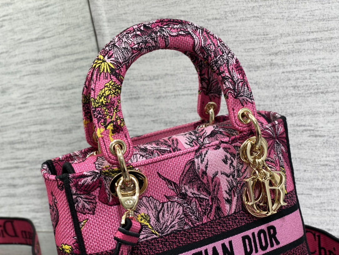 Christian Dior Floral Tote Crossbody Bag