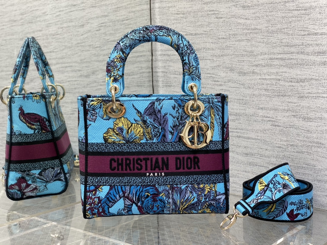 Christian Dior Floral Tote Crossbody Bag