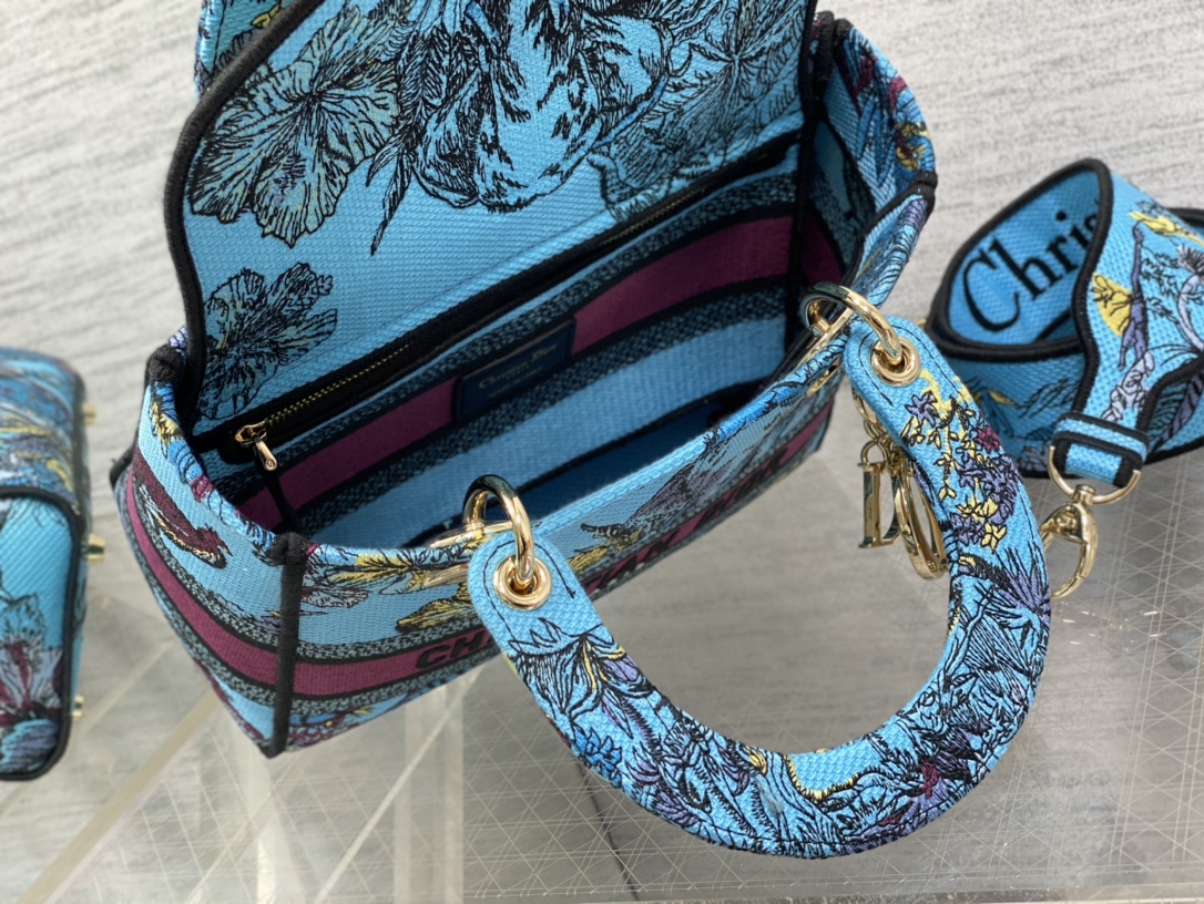 Christian Dior Floral Tote Crossbody Bag