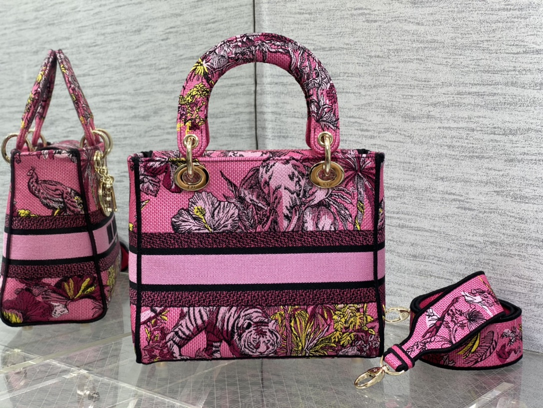 Christian Dior Floral Tote Crossbody Bag