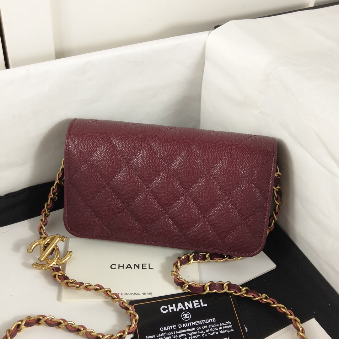 Chanel Caviar Leather Chain Bag