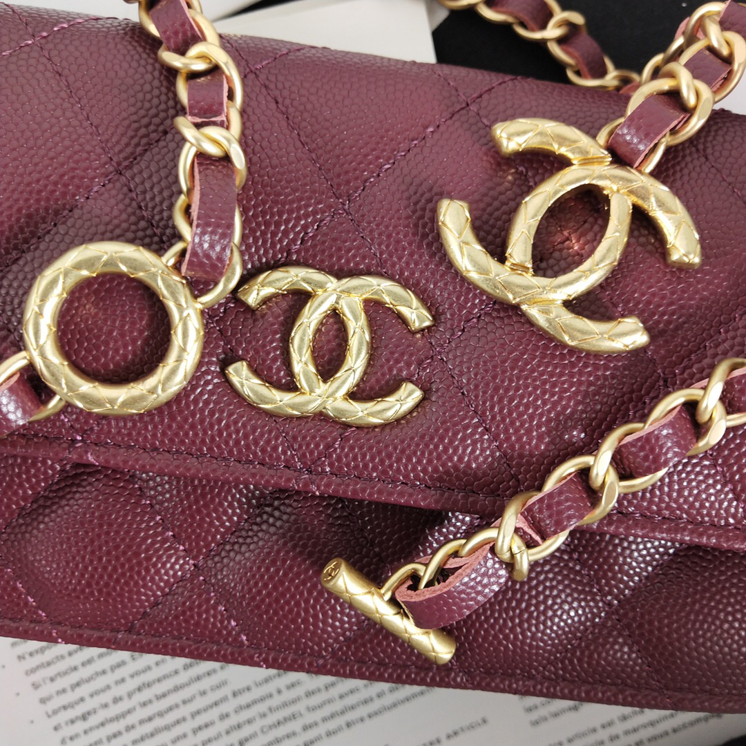 Chanel Caviar Leather Chain Bag
