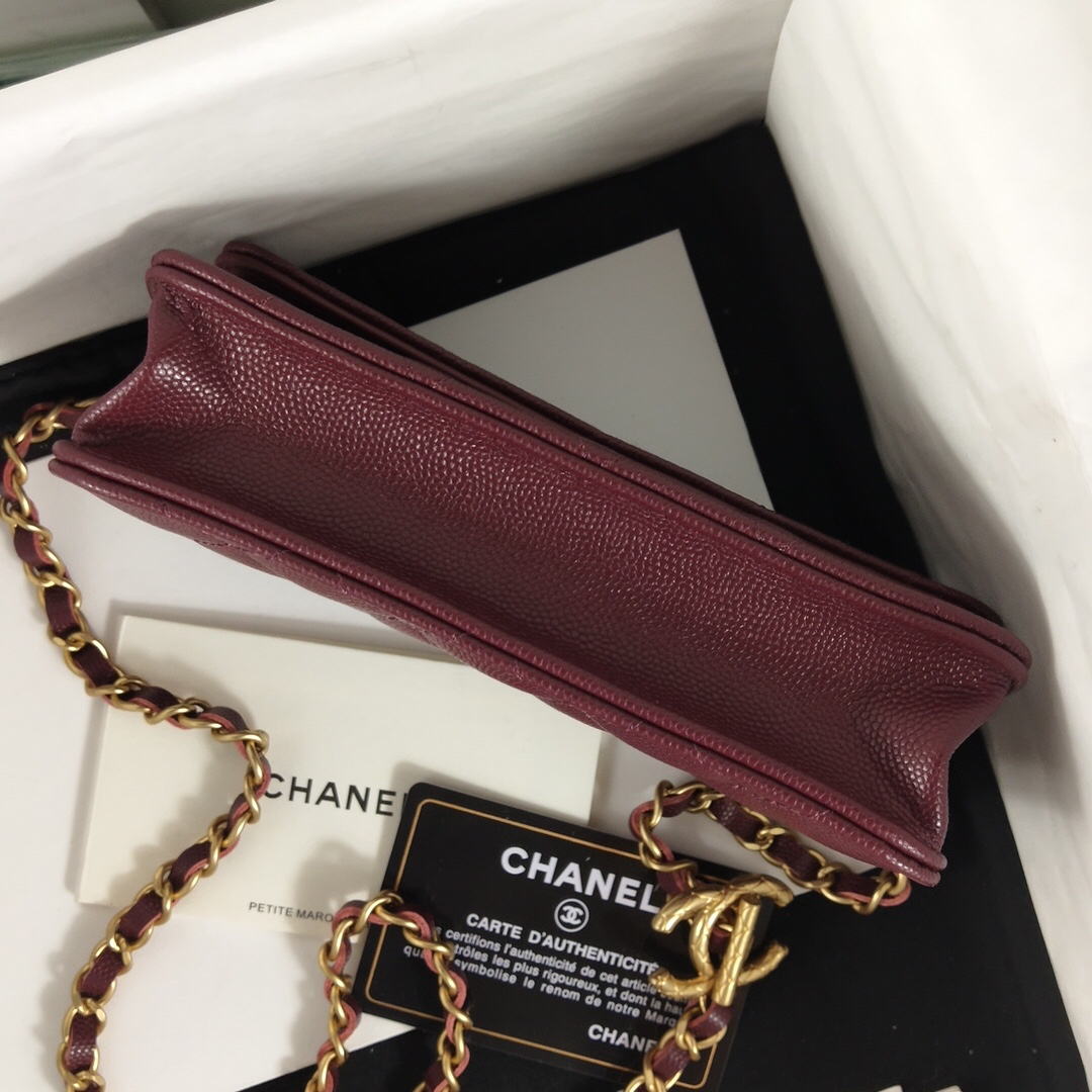 Chanel Caviar Leather Chain Bag