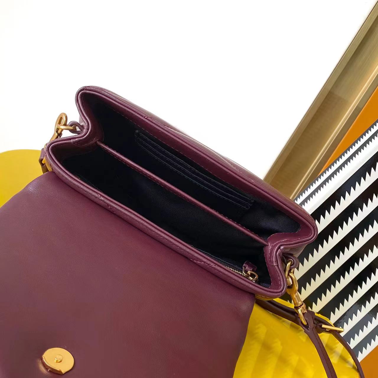 Saint Laurent YSL LouLou Calfskin Crossbody Bag