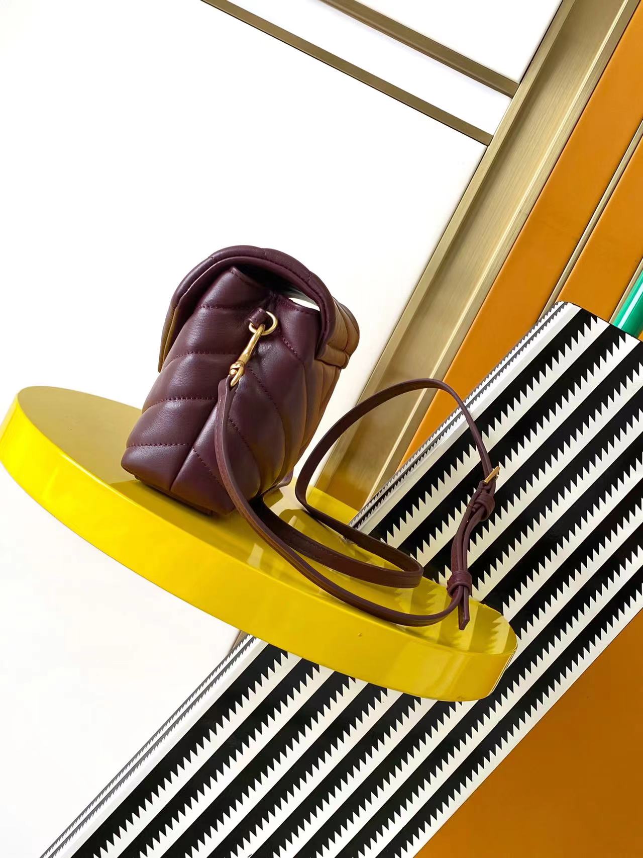 Saint Laurent YSL LouLou Calfskin Crossbody Bag