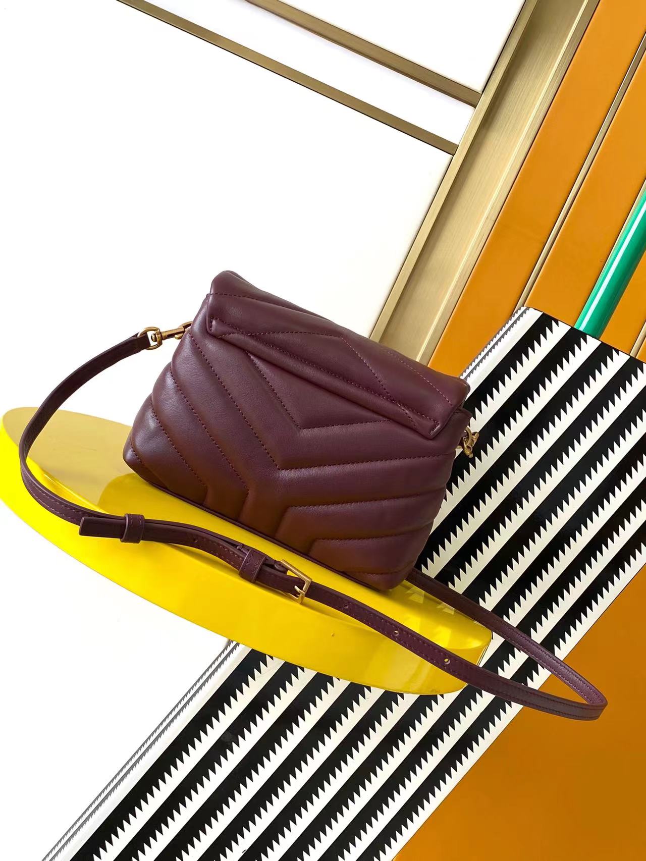 Saint Laurent YSL LouLou Calfskin Crossbody Bag