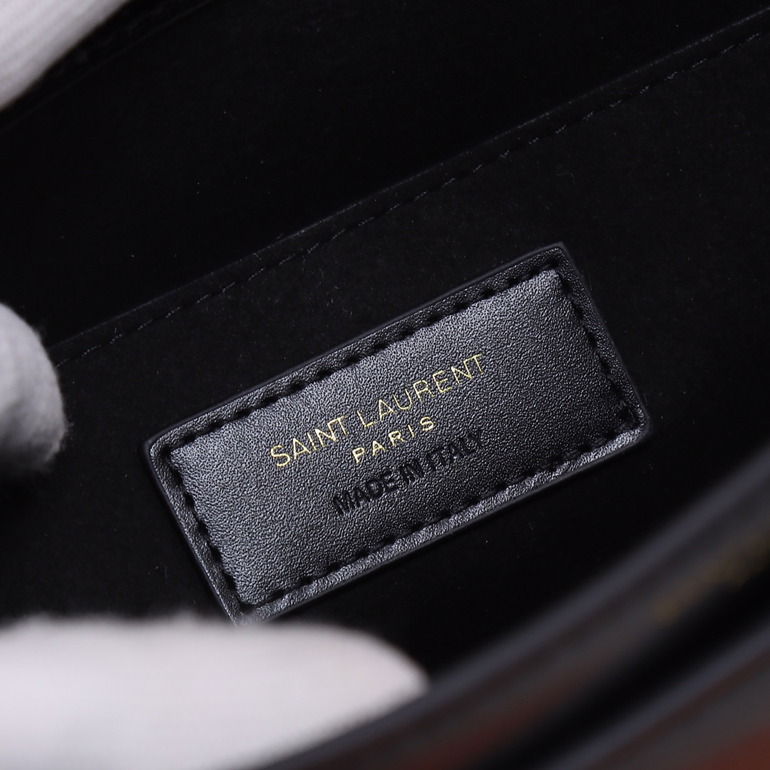 Saint Laurent YSL Monogramme Black Calfskin Crossbody Bag