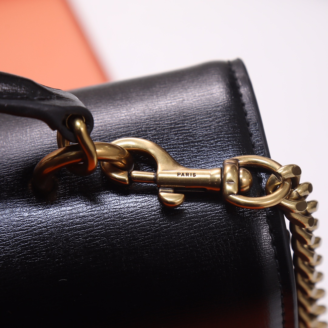 Saint Laurent YSL Monogramme Black Calfskin Crossbody Bag