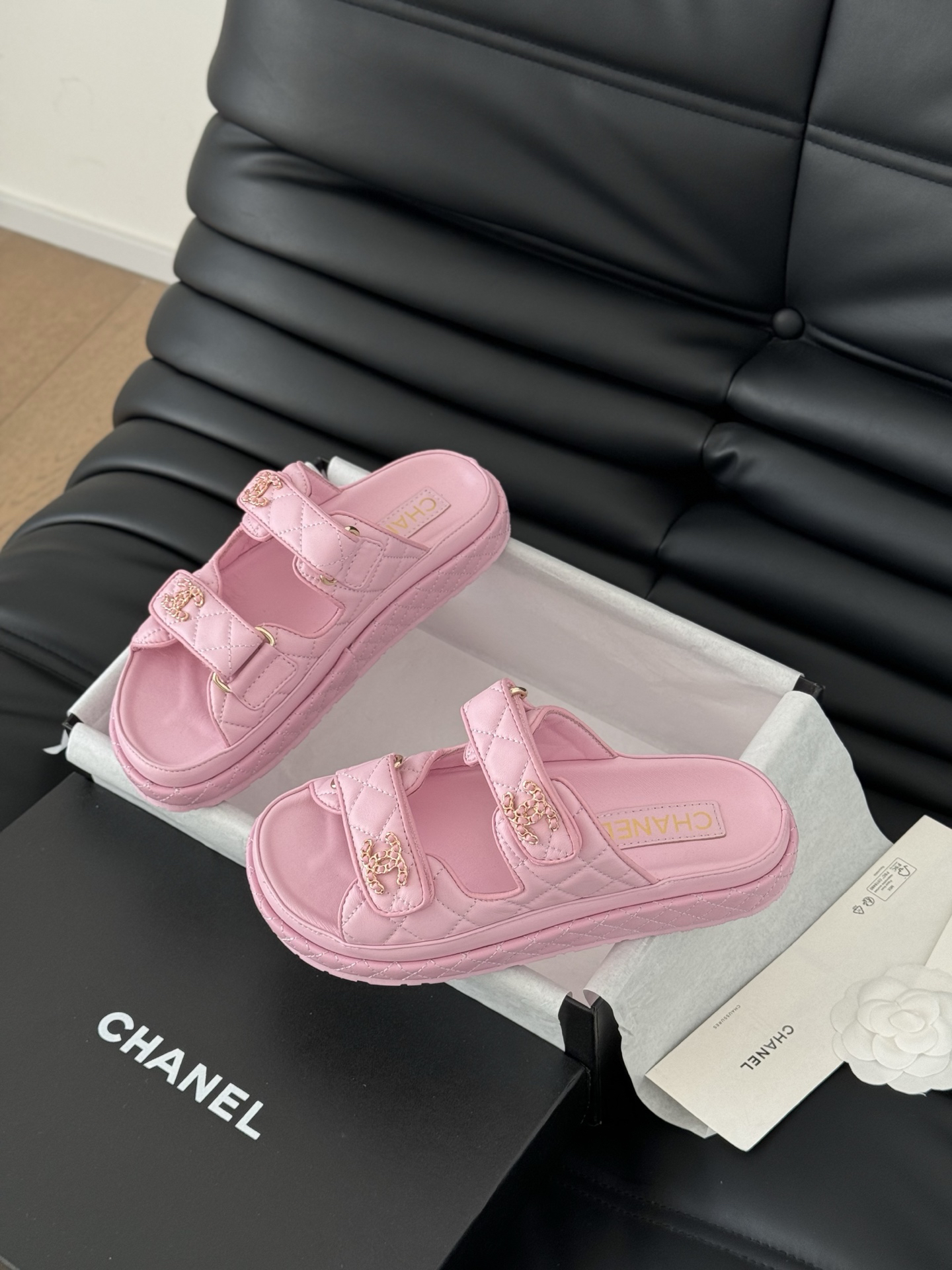 Chanel Lambskin Slippers