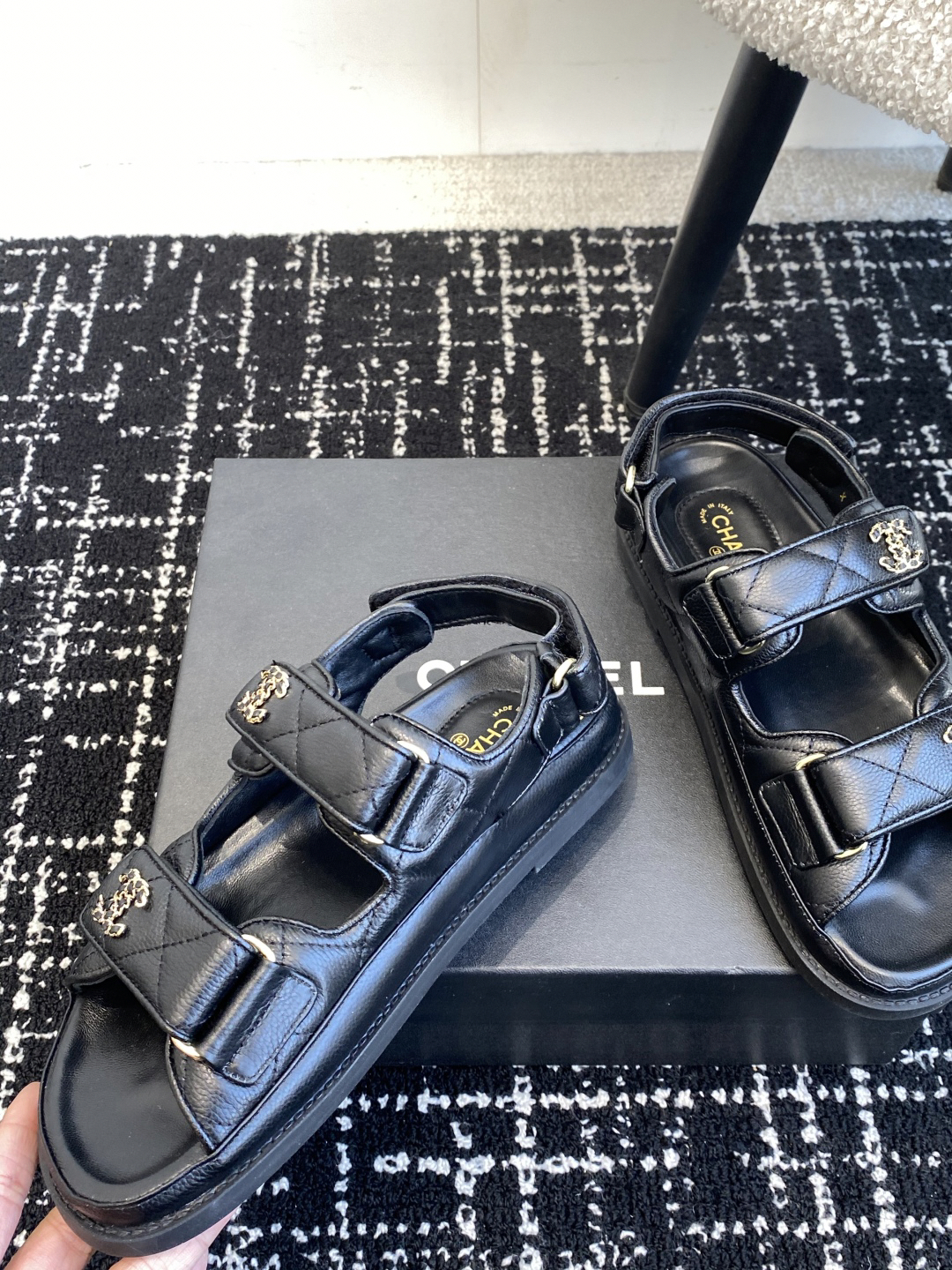 Chanel Classic Leather Sandals