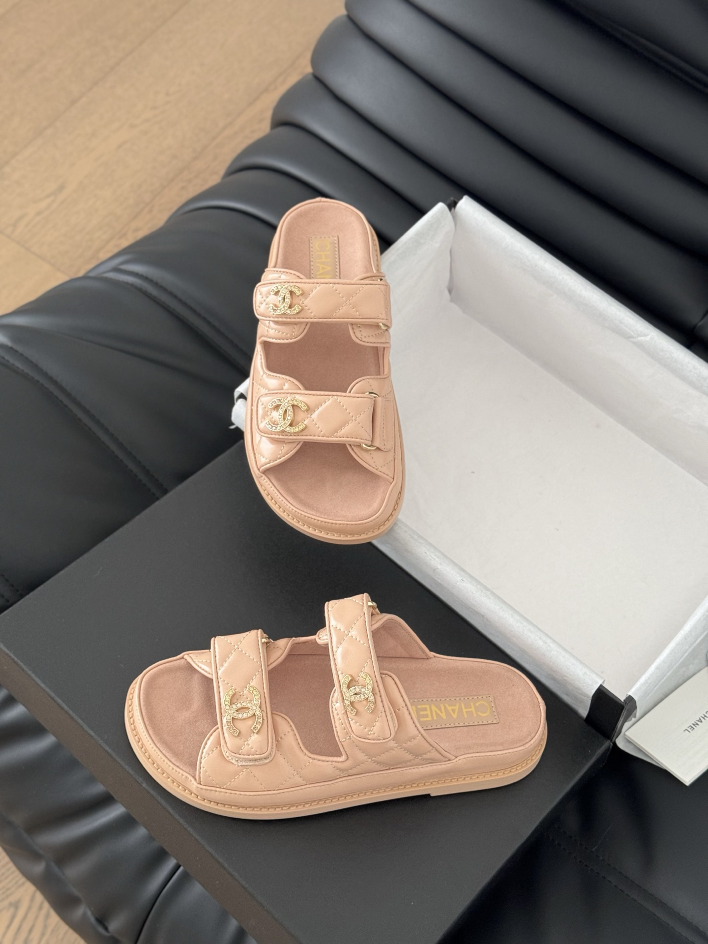 Chanel Lambskin Slippers