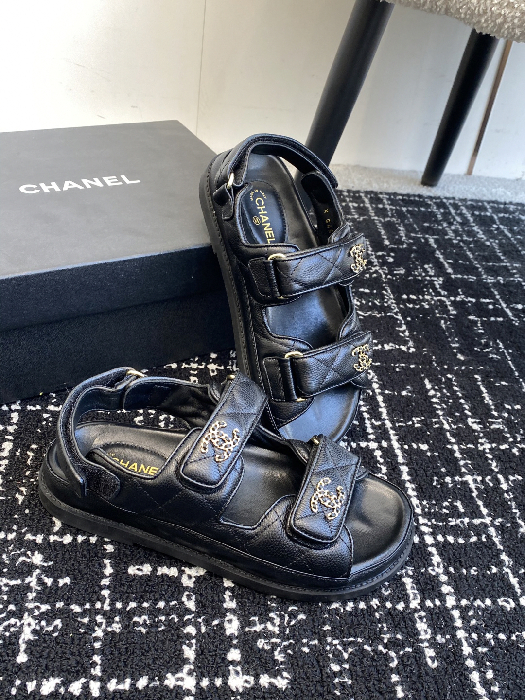 Chanel Classic Leather Sandals