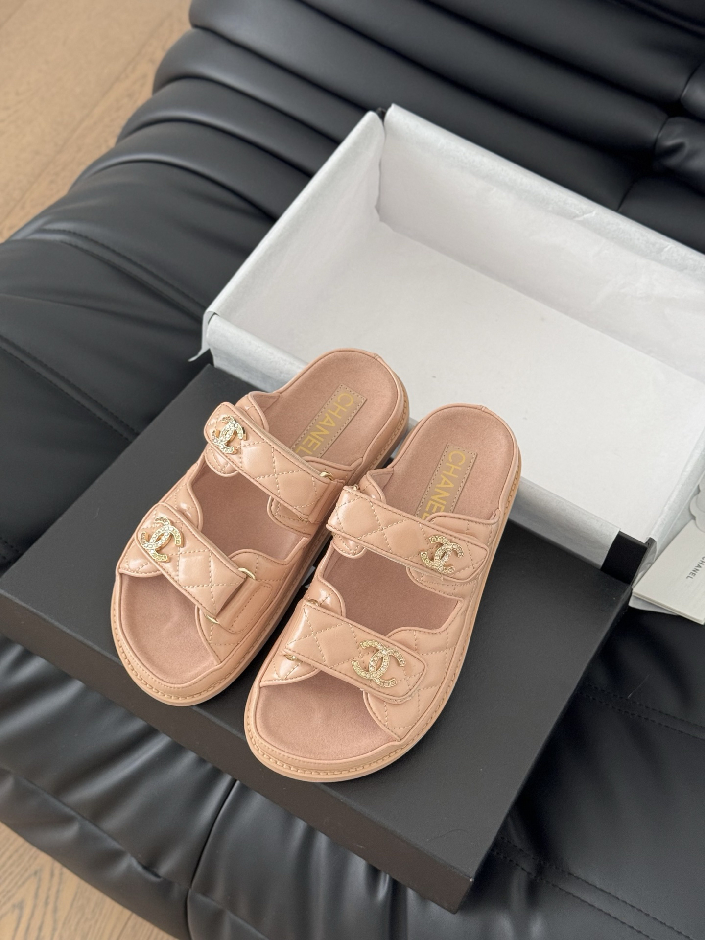 Chanel Lambskin Slippers