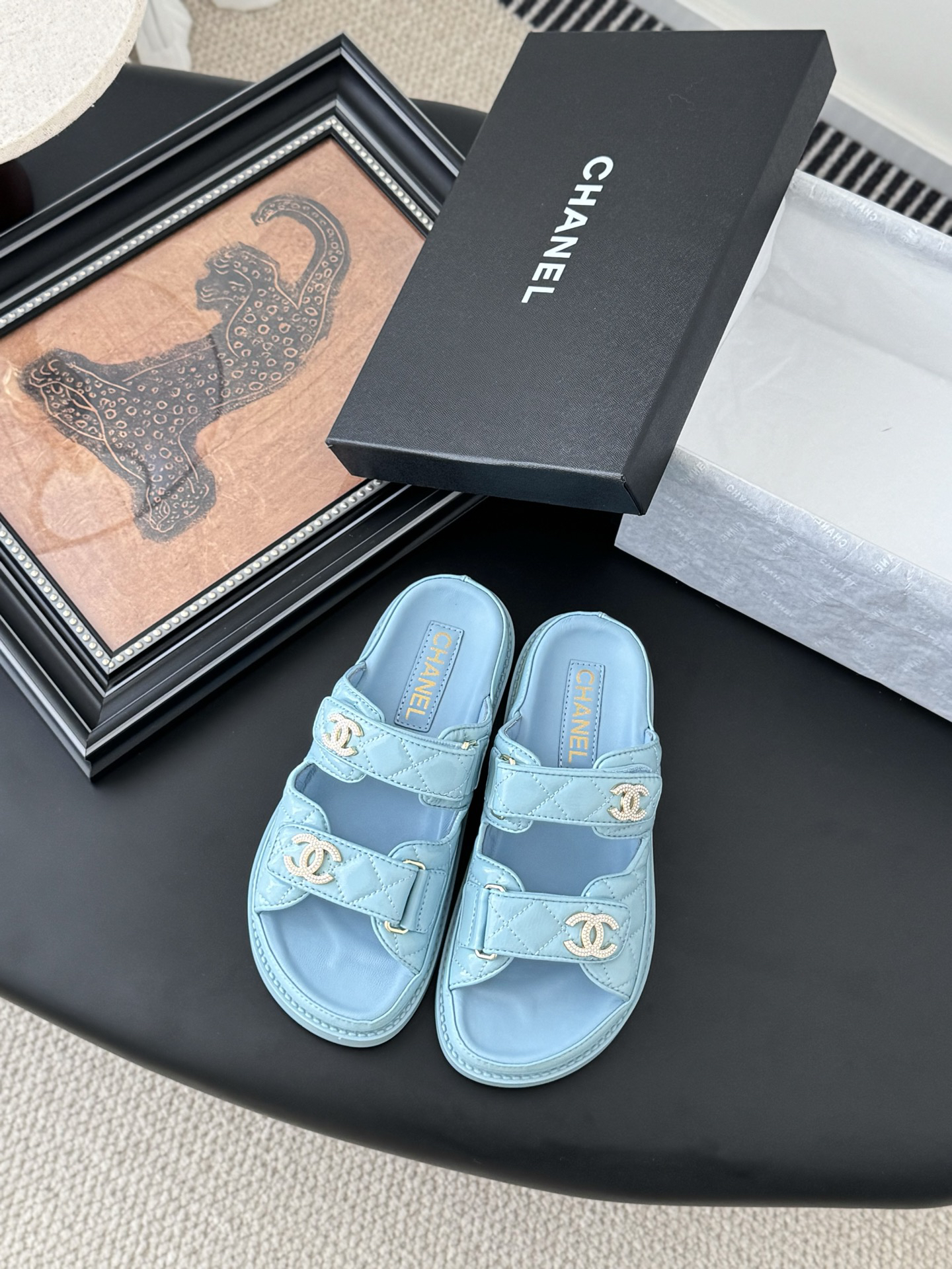 Chanel Lambskin Slippers