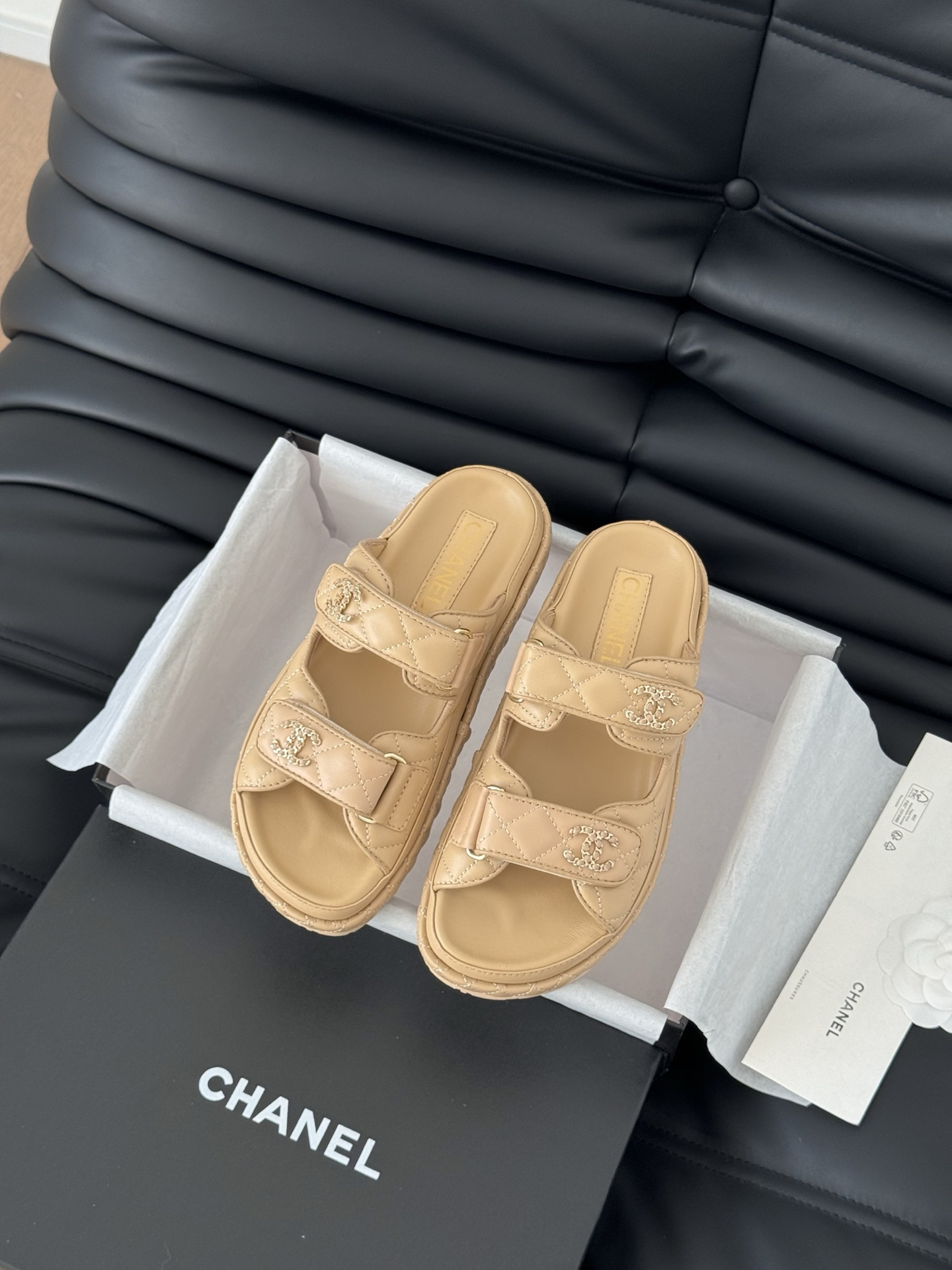 Chanel Lambskin Slippers